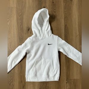 Boys Small (6-7) Nike white hoodie